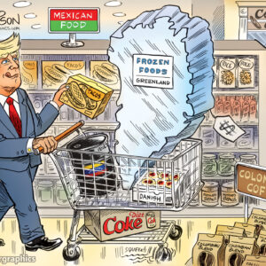 Trump's Shopping Cart Signed Print