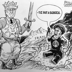 Trump and Iran Black Knight Original Art