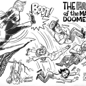 SOLD  The Fall Of MAGA Doomers Original Art Collectors Item