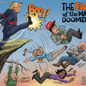 The Fall Of The MAGA Doomers Signed Print