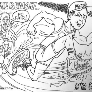 Texas Runoff Original Art Collectors Item