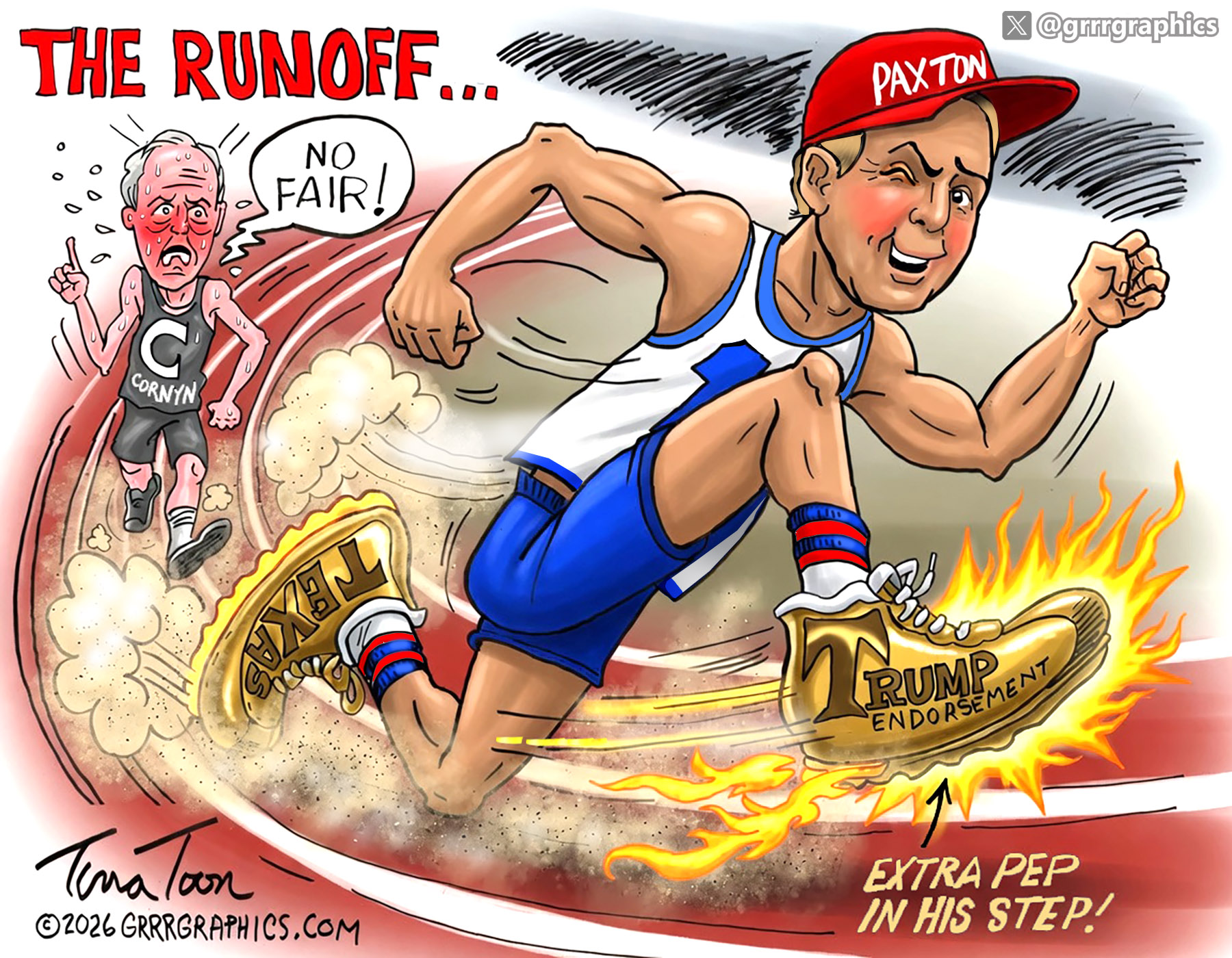 Texas Runoff Original Art Collectors Item - Image 2
